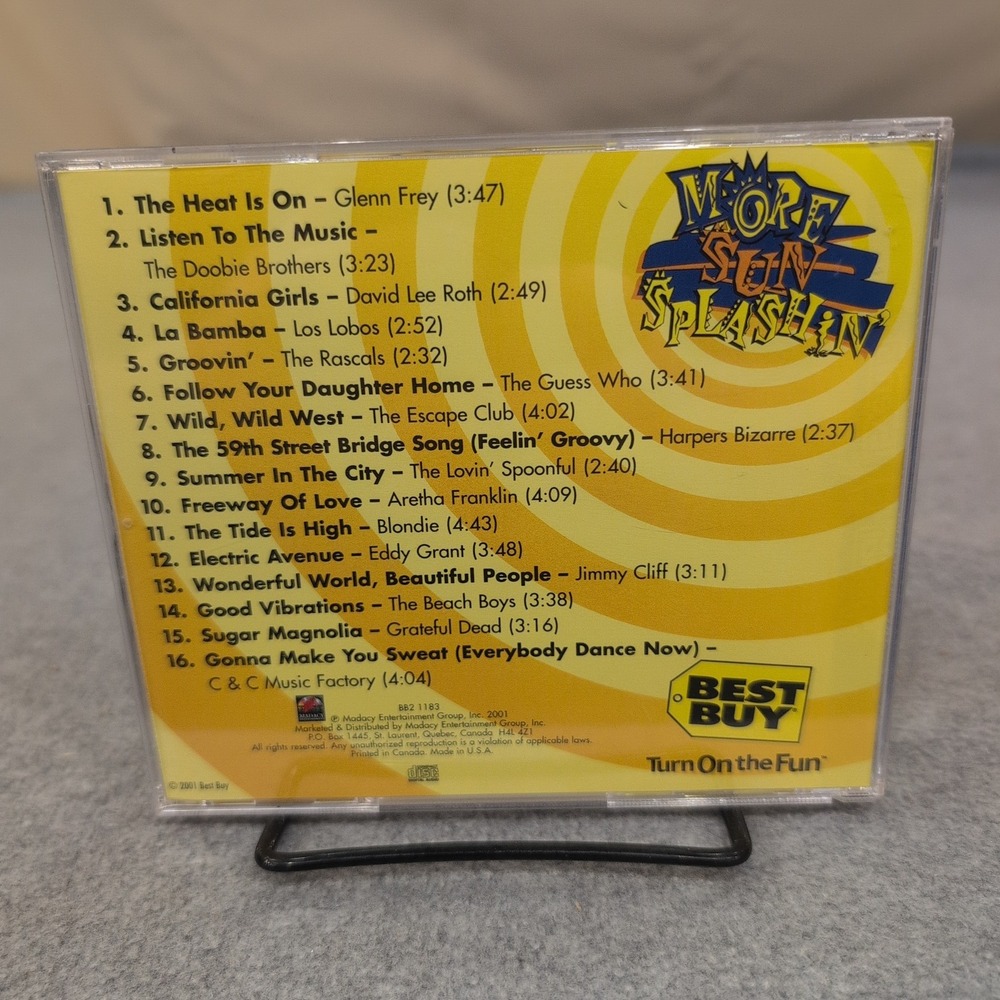 Best Buy Turn On the Fun More Sun Splashin CD 2001 Various Artists BB2 1183 - Picture 2 of 2